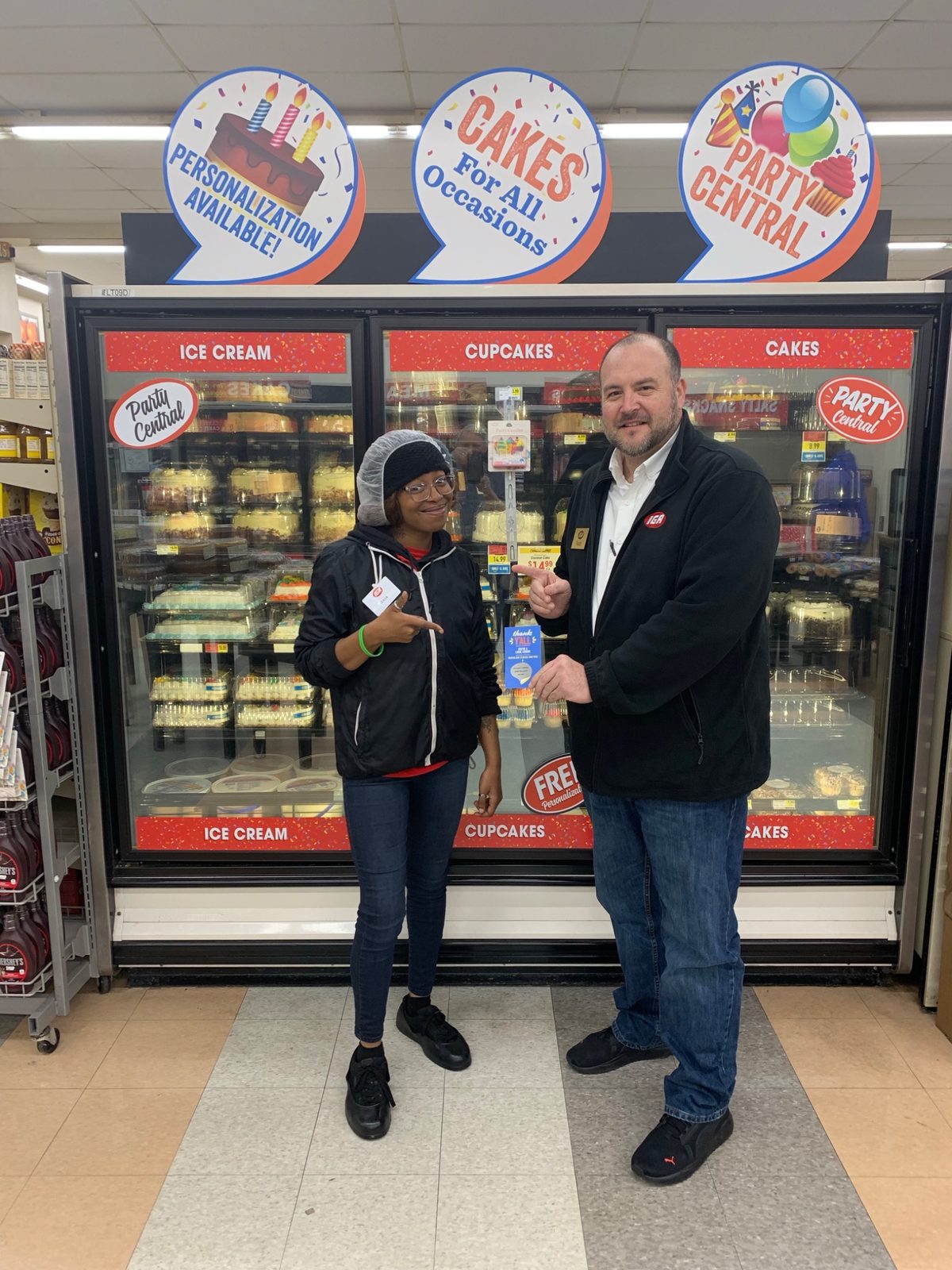 Todd Keller with a Winn-Dixie team member